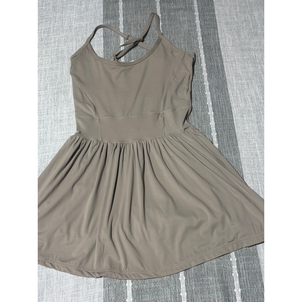 Better‎ Together Women Small Taupe Brown Active Exercise Dress OKJ041 Strappy S